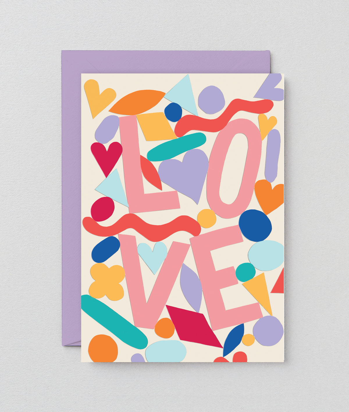 Love Embossed Greetings Card