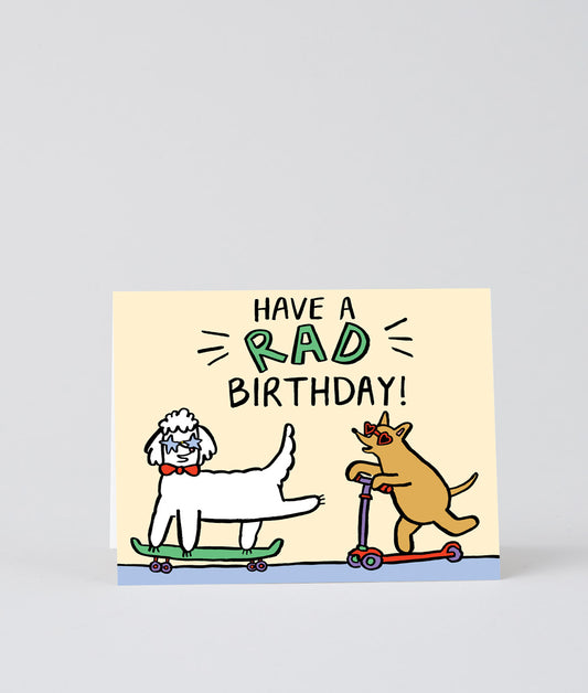 Have A Rad Birthday Kids Greetings Card