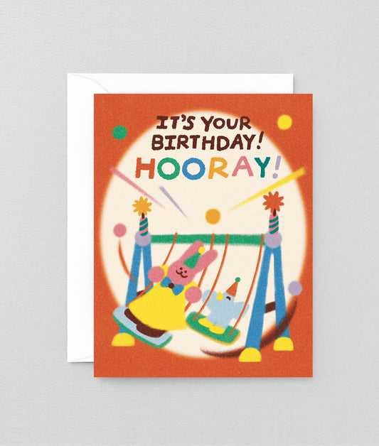 It's Your Birthday Hooray! Kids Greetings Card