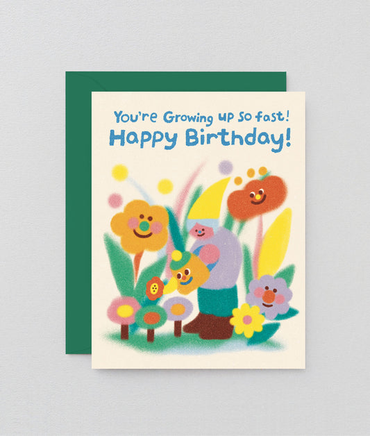 Growing Up Fast Birthday Kids Greetings Card