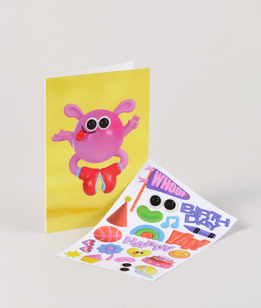 Pinky Kids Sticker Card