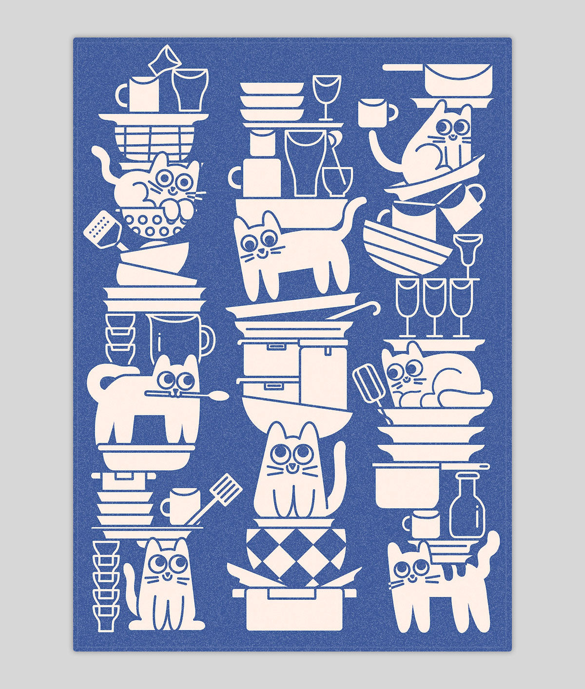 Kitchen Cats Tea Towel