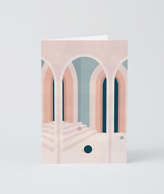 Pastel Arches Art Card