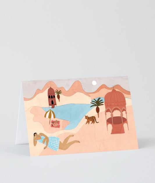 Desert Beach Art Card