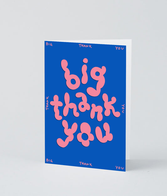 Big Thank You Embossed Greetings Card