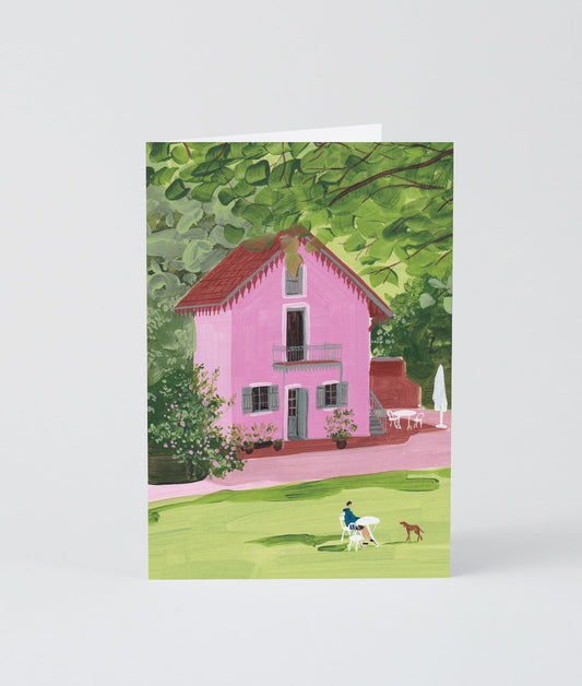House In Nature Art Card