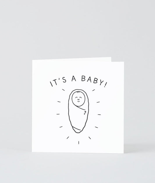 It's A Baby Letterpress Card