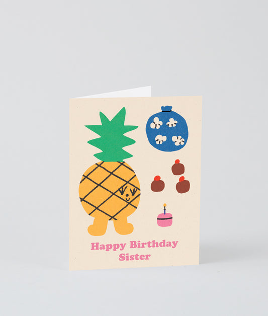 Happy Birthday Sister Kids Greetings Card
