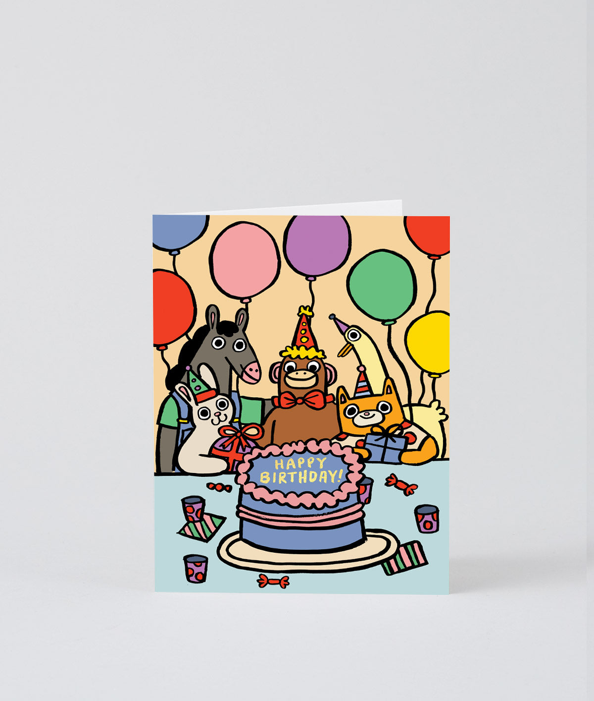 Happy Birthday Party Kids Greetings Card