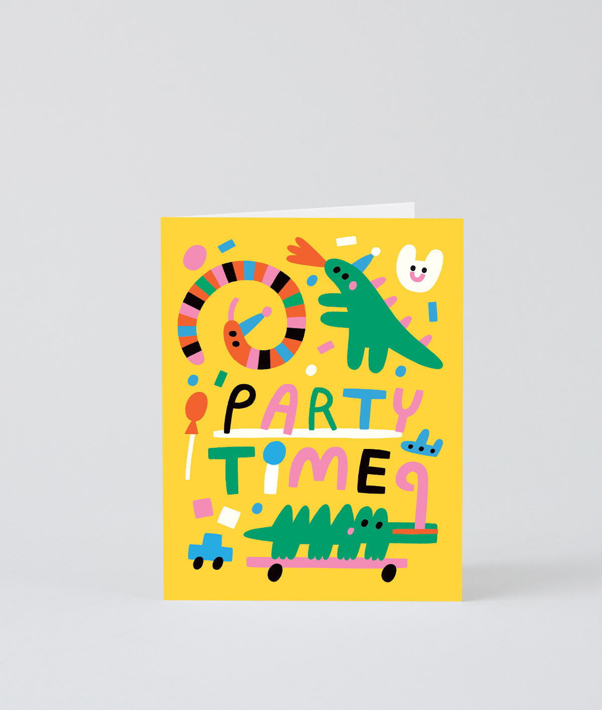 Party Time Animals Kids Greetings Card