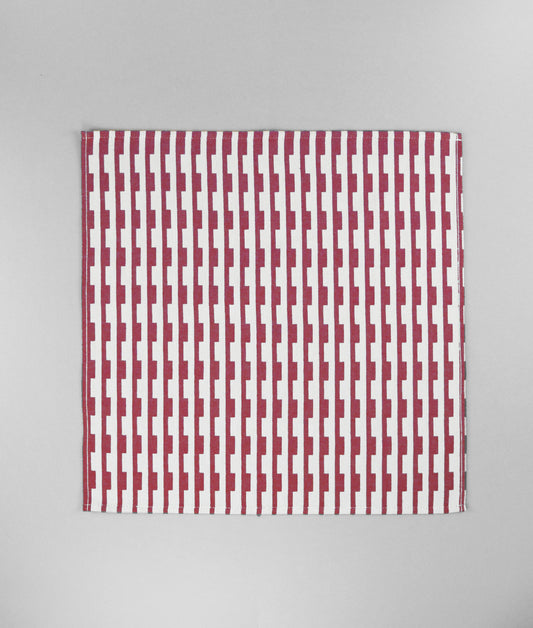 Stripes Burgundy/Natural Napkin