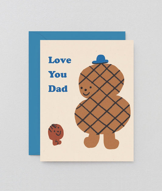 Love You Dad Kids Greetings Card