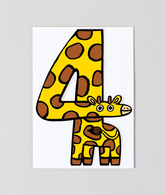 Giraffe 4th Birthday