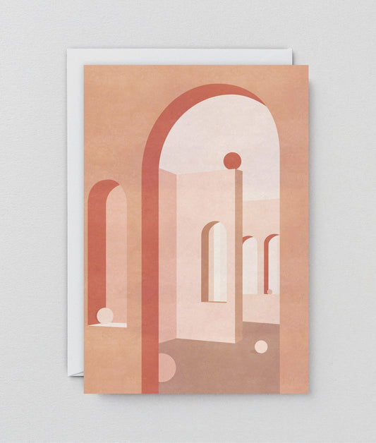 Terracotta Arches Art Card
