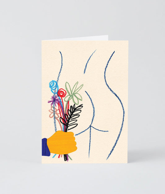 Got Your Ass Some More Flowers Art Card
