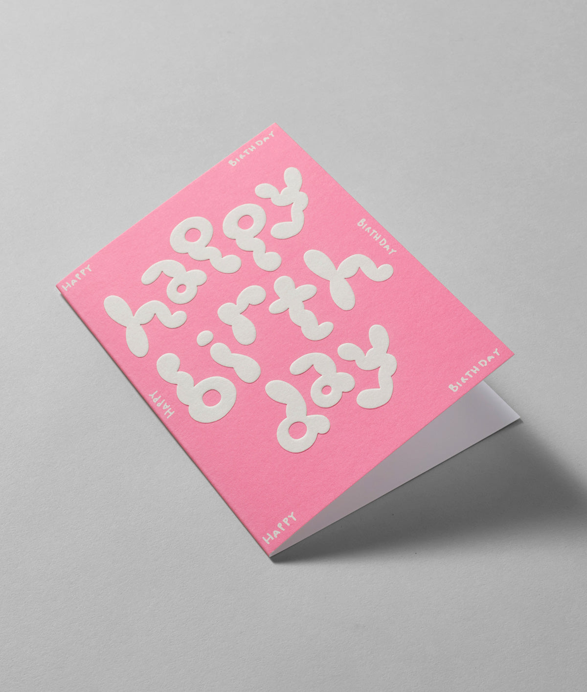 Happy Birthday Embossed Greetings Card