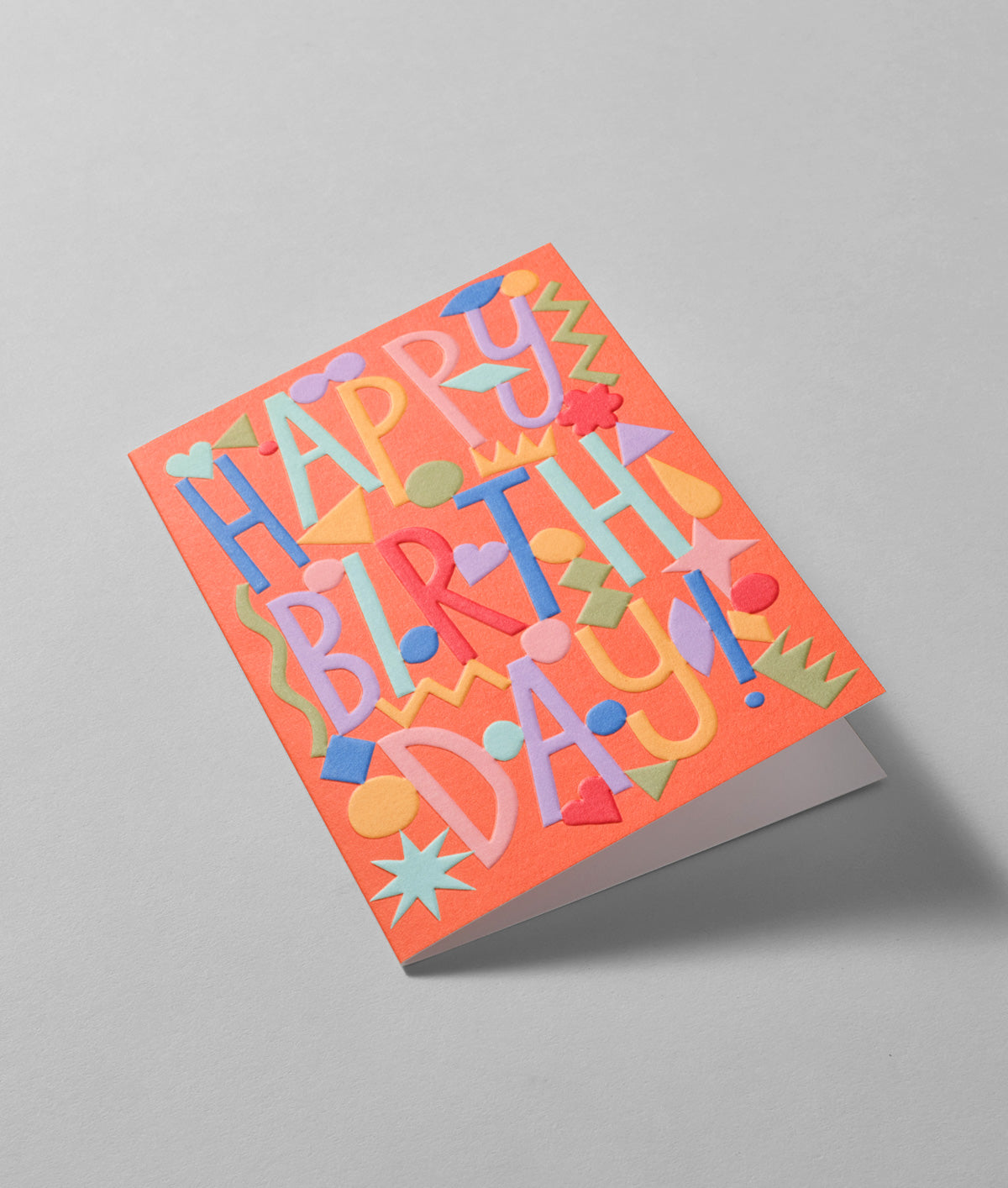Happy Birthday Embossed Greetings Card