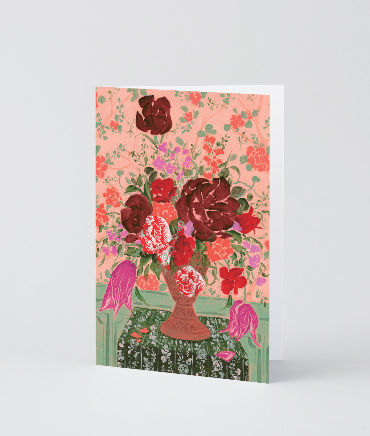 Red Bouquet Art Card