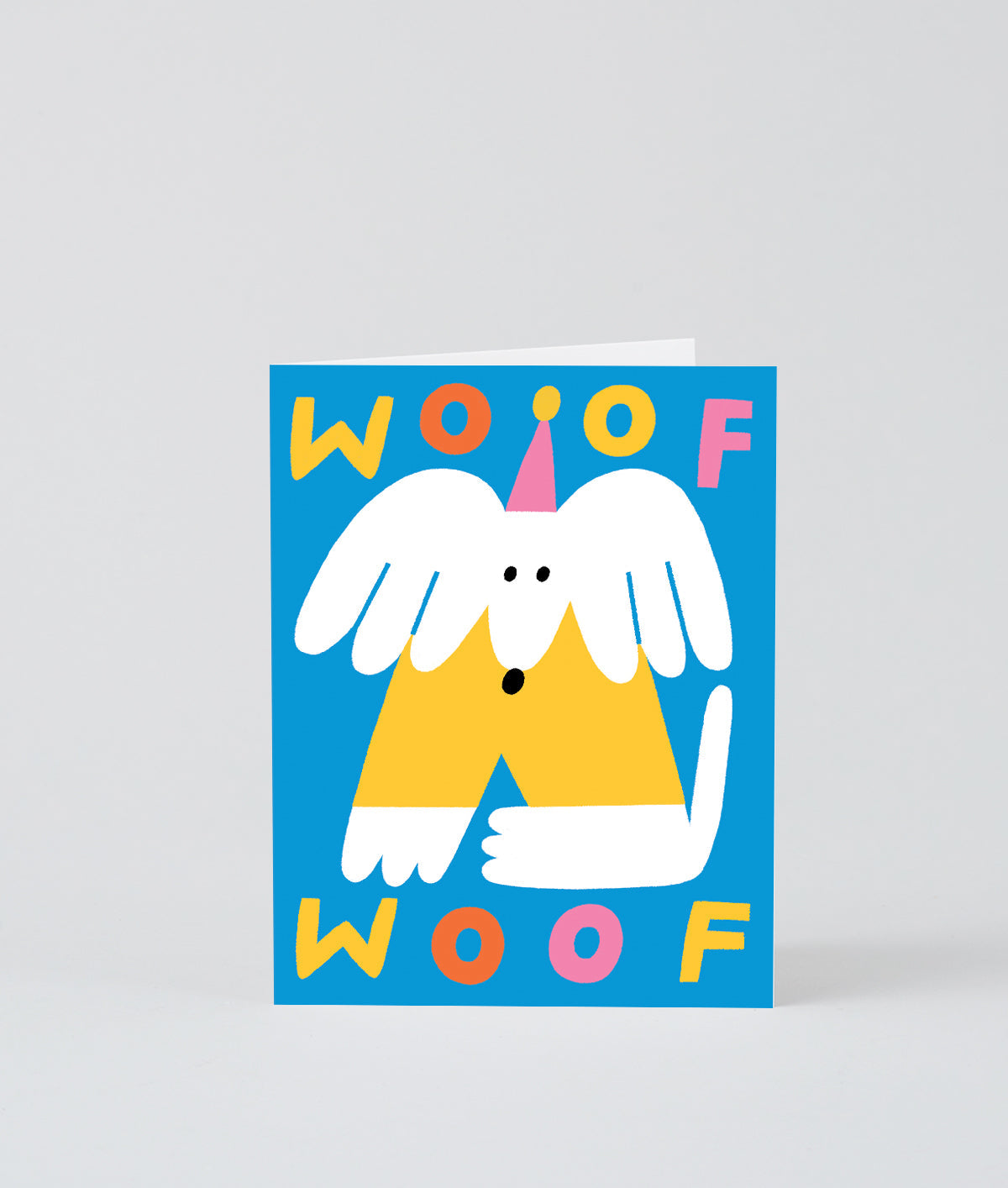 Woof Woof Dog Kids Greetings Card
