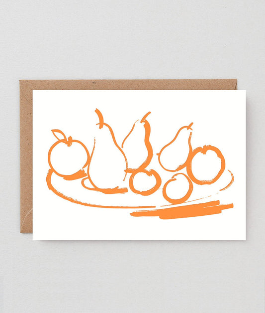 Fruit Bowl Letterpress Card