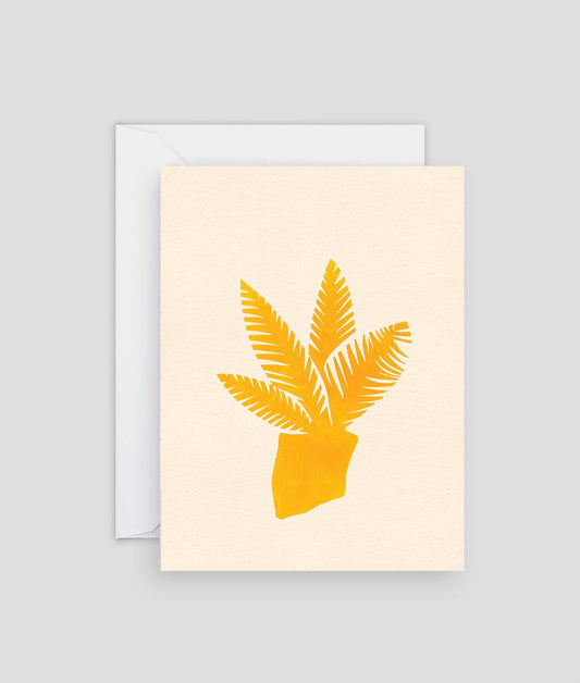 Yellow Plant Mini Card