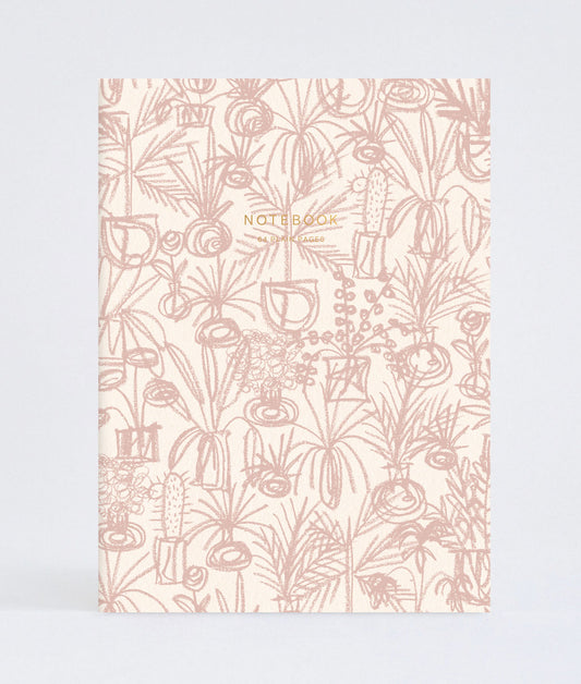 Pink Plants Notebook