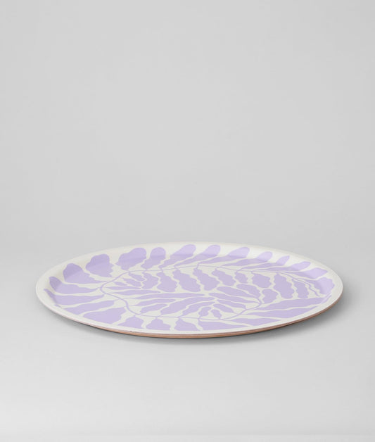 Lilac Round Art Tray