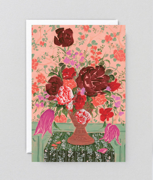 Red Bouquet Art Card