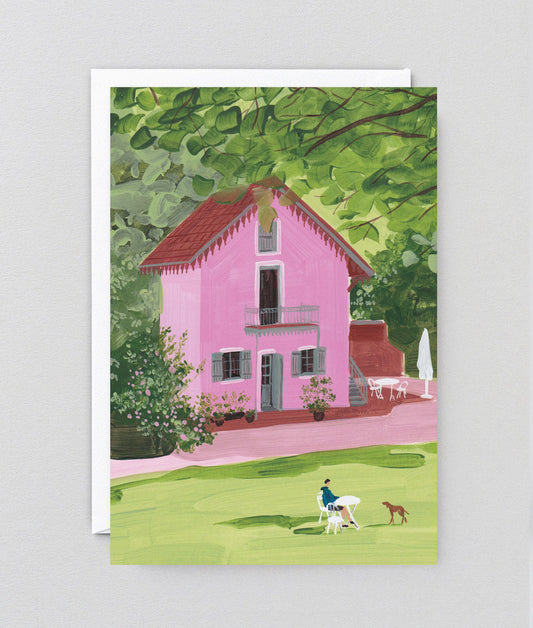 House In Nature Art Card