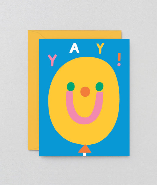 Yay Balloon Kids Greetings Card