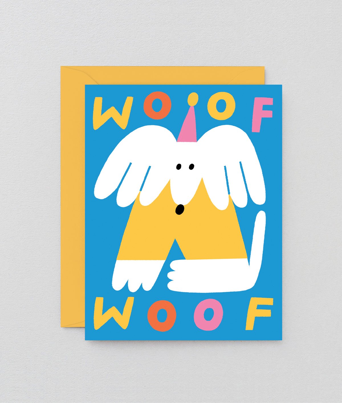 Woof Woof Dog Kids Greetings Card